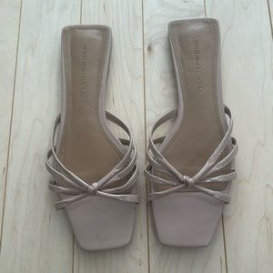 Who What Wear Dusty Pink Sandals
